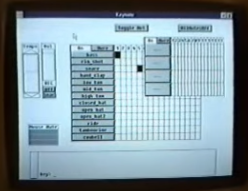 KeyKit GUI demo from 1994