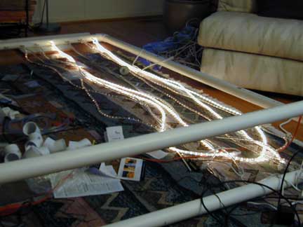 Six lights flashing